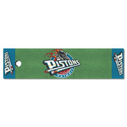 NBA Retro Detroit Pistons Putting Green Mat - 1.5ft. x 6ft.