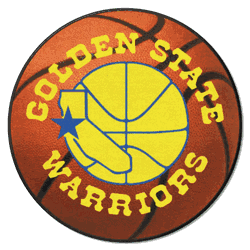 NBA Retro Golden State Warriors Basketball Rug - 27in. Diameter