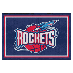 NBA Retro Houston Rockets 5ft. x 8 ft. Plush Area Rug