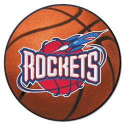 NBA Retro Houston Rockets Basketball Rug - 27in. Diameter