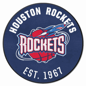 NBA Retro Houston Rockets Roundel Rug - 27in. Diameter