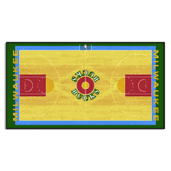 NBA Retro Milwaukee Bucks Court Runner Rug - 24in. x 44in.