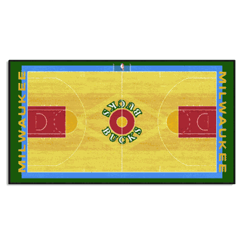 NBA Retro Milwaukee Bucks Court Runner Rug - 24in. x 44in.