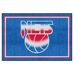 NBA Retro New Jersey Nets 5ft. x 8 ft. Plush Area Rug