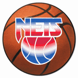 NBA Retro New Jersey Nets Basketball Rug - 27in. Diameter