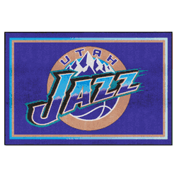 NBA Retro Utah Jazz 5ft. x 8 ft. Plush Area Rug