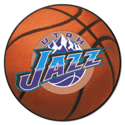 NBA Retro Utah Jazz Basketball Rug - 27in. Diameter