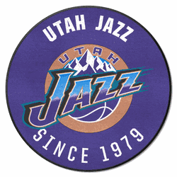 NBA Retro Utah Jazz Roundel Rug - 27in. Diameter