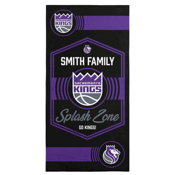 NBA Sacramento Kings Dominion Personalized Beach Towel 30�60 Inches