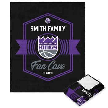 NBA Sacramento Kings Dominion Personalized Silk Touch Throw Blanket 50X60 Inches