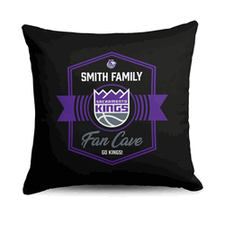 NBA Sacramento Kings Dominion Personalized Throw Pillow 18�18 Inches