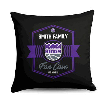 NBA Sacramento Kings Dominion Personalized Throw Pillow 18�18 Inches
