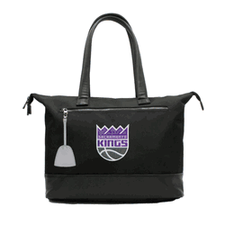 NBA Sacramento Kings Laptop Tote Bag with Colored Zipper Pull Accessory