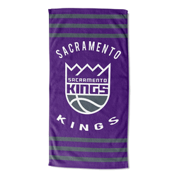 NBA Sacramento Kings Stripes Beach Towel 30x60 Inches