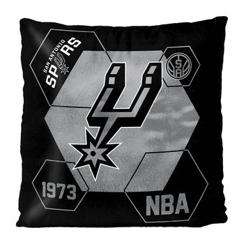 NBA San Antonio Spurs Connector Velvet Reverse Pillow 16 x 16 Inches