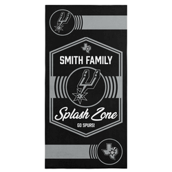 NBA San Antonio Spurs Dominion Personalized Beach Towel 30�60 Inches