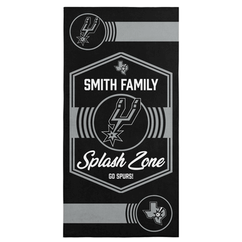 NBA San Antonio Spurs Dominion Personalized Beach Towel 30�60 Inches