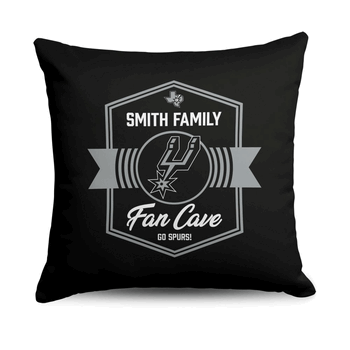 NBA San Antonio Spurs Dominion Personalized Throw Pillow 18�18 Inches