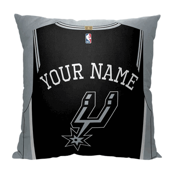 NBA San Antonio Spurs Jersey Personalized Throw Pillow 18x18 Inches