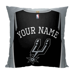 NBA San Antonio Spurs Jersey Personalized Throw Pillow 18x18 Inches