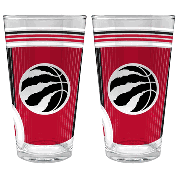 NBA Toronto Raptors 2pc Pint Glass Set