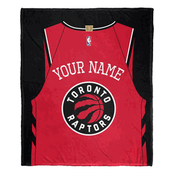 NBA Toronto Raptors Jersey Personalized Silk Touch Throw Blanket 50x60 Inches