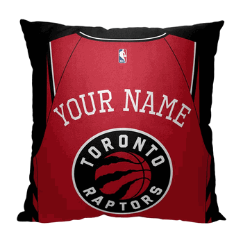 NBA Toronto Raptors Jersey Personalized Throw Pillow 18x18 Inches