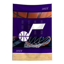 NBA Utah Jazz Detailed Collage Wall Hanging Tapestry 24x36 inches