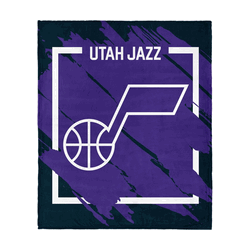 NBA Utah Jazz Dimensional Micro Raschel Throw Blanket 46x60 Inches