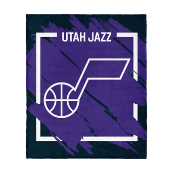 NBA Utah Jazz Dimensional Micro Raschel Throw Blanket 46x60 Inches