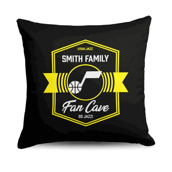 NBA Utah Jazz Dominion Personalized Throw Pillow 18�18 Inches