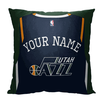 NBA Utah Jazz Jersey Personalized Throw Pillow 18x18 Inches