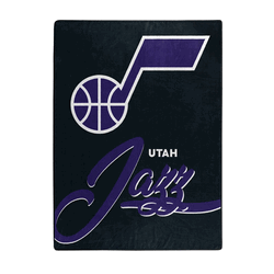 NBA Utah Jazz Signature Raschel Throw Blanket 50x60 Inches