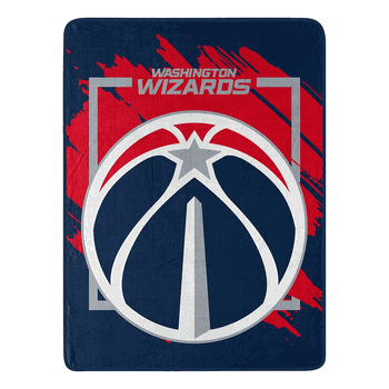 NBA Washington Wizards Dimensional Micro Raschel Throw Blanket 46x60 Inches