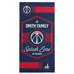 NBA Washington Wizards Dominion Personalized Beach Towel 30�60 Inches