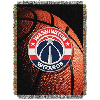 NBA Washington Wizards Photo Real Tapestry Throw Blanket 48x60 Inches