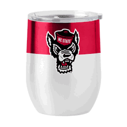 NC State 16oz Colorblock Stainless Curved Beverage