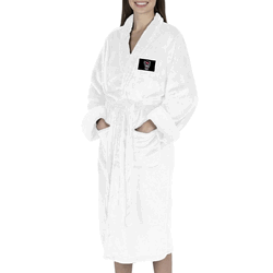 NC State Wolfpack NCAA White Out Silk Touch Robe Small/Medium