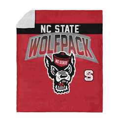 NC State Wolfpack Silk Touch Sherpa Throw Blanket 50x60 Inches