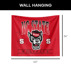 NC State Wolfpack Wall Hanging 34x40 Inches