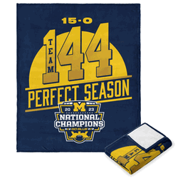 NCAA 2023 FBC Fissure Michigan Silk Touch Throw Blanket 50x60 Inches