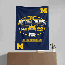 NCAA 2023 FBC Nameplate Michigan Wolverines Printed Wall Hanging