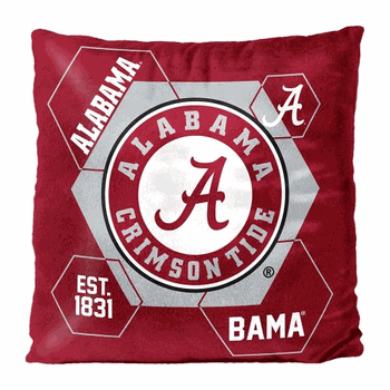 NCAA Alabama Connector Velvet Reverse Pillow 16x16 Inches