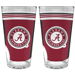 NCAA Alabama Crimson Tide 2pc Pint Glass Set