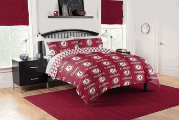 NCAA Alabama Crimson Tide Full Rotary Bed In A Bag Set