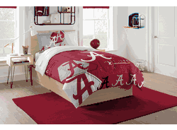 NCAA Alabama Crimson Tide Hexagon Twin Comforter Set