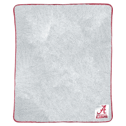 NCAA Alabama Crimson Tide Patch Two Tone Sherpa Throw