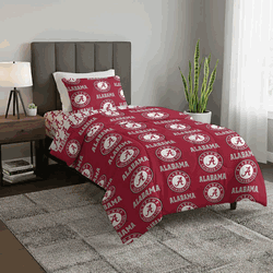 NCAA Alabama Crimson Tide Twin Rotary Bed In A Bag Set
