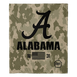 NCAA Alabama OHT Special Ops Silk Touch Throw