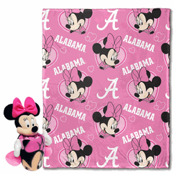 NCAA Alabama Pennant Minnie Hugger Pillow & Silk Touch Throw Set